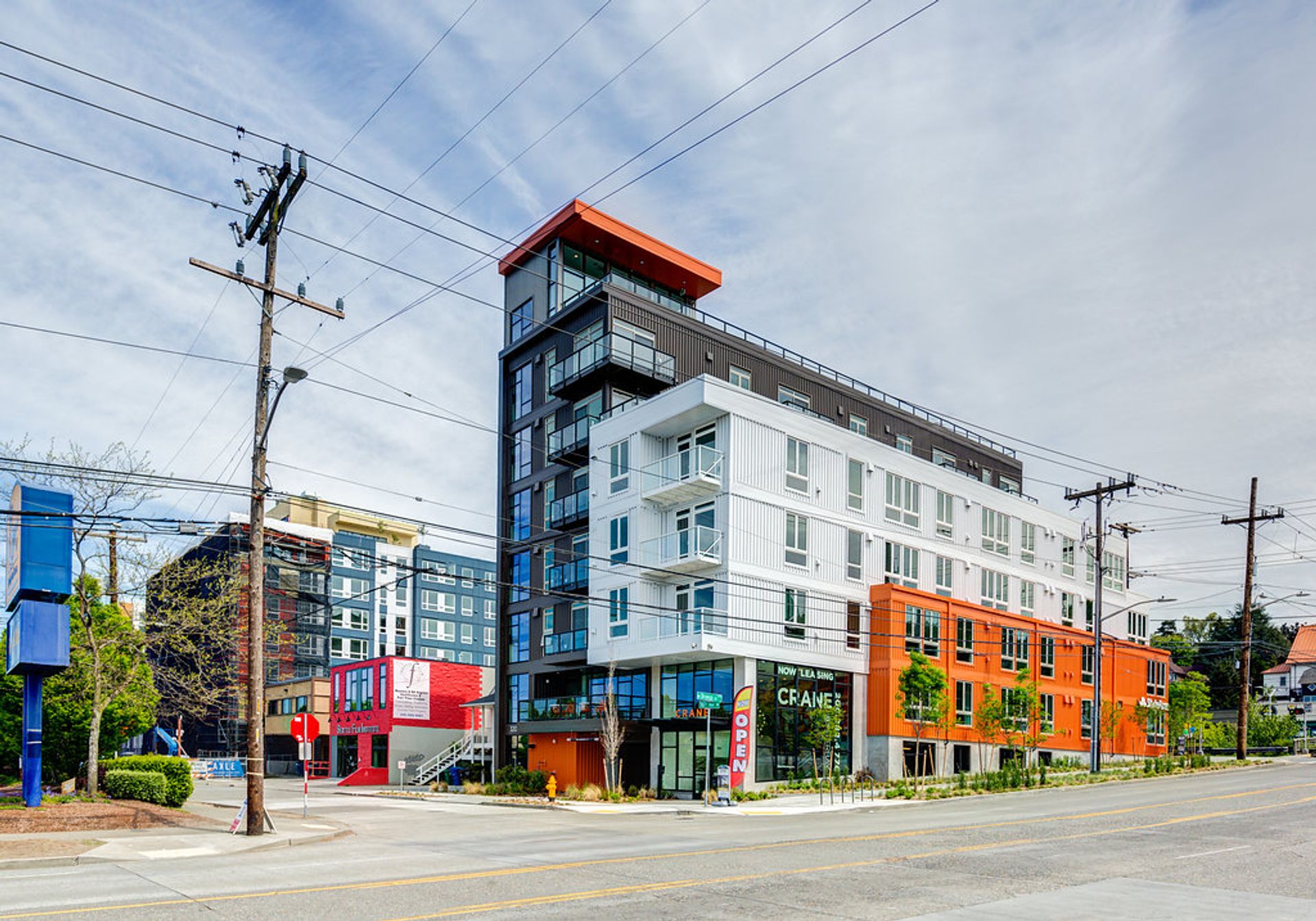 Modern mixed-use apartment building in Seattle